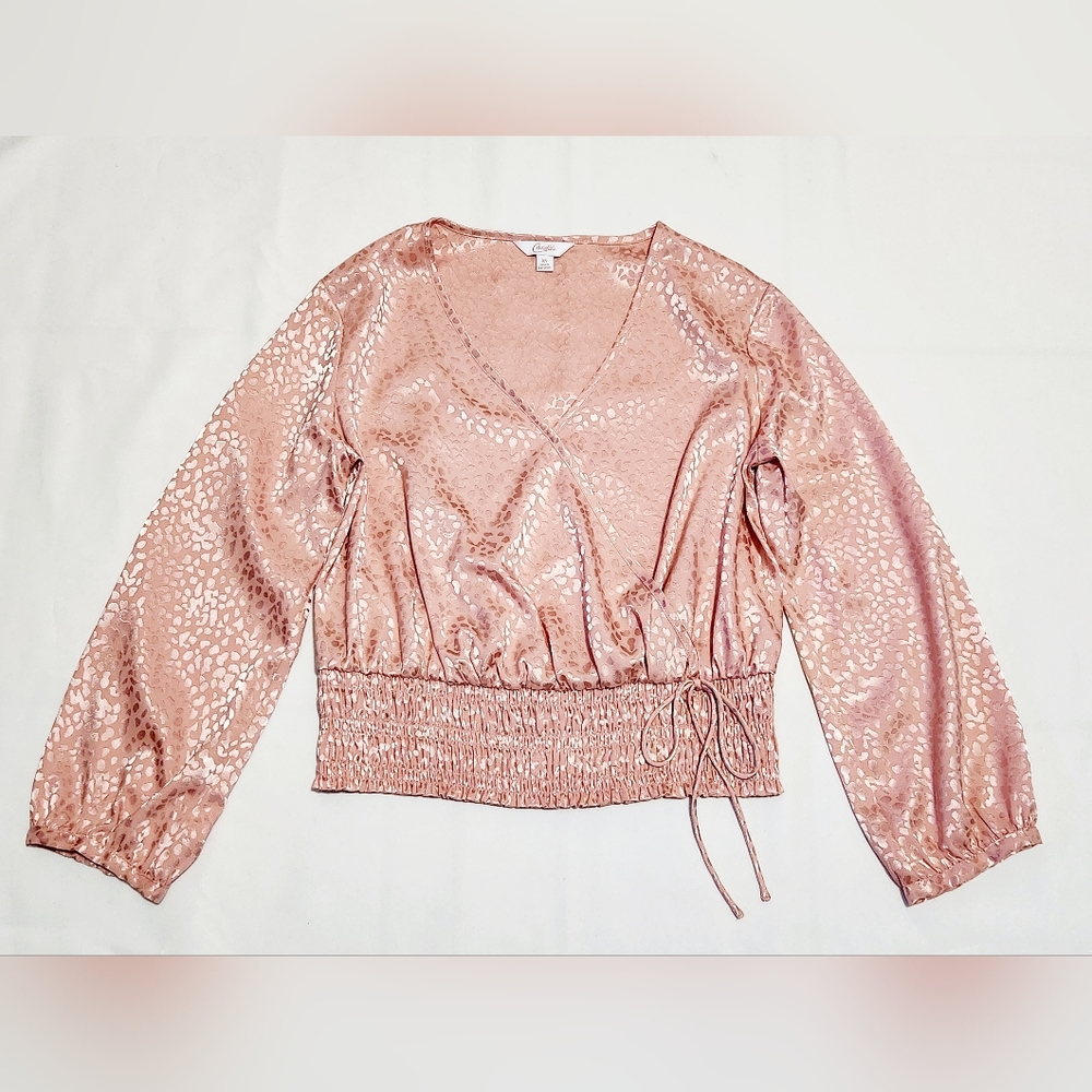 Candie's silky top Faux Wrap Size XS - Picture 1 of 7